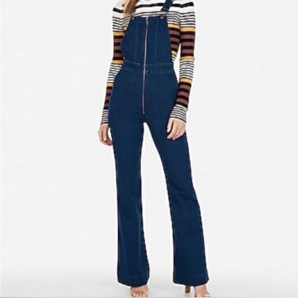 Express Women's High Waisted Denim Overalls